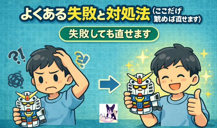 よくある失敗と対処法（ここだけ読めば直せます）