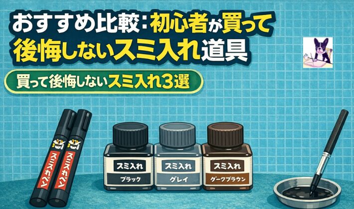 おすすめ比較：初心者が買って後悔しないスミ入れ道具
